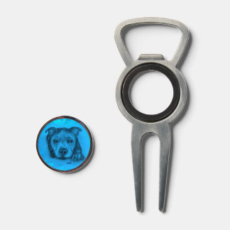 Blue Staffy Puppy Divot Tool