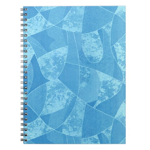 Blue Stain Glass Spiral Notebook