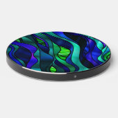 Blue Stained Glass Abstract Wireless Charger (Front 2)
