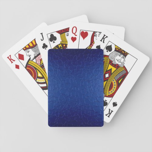 Blue Stainless Shiny Metallic Playing Cards