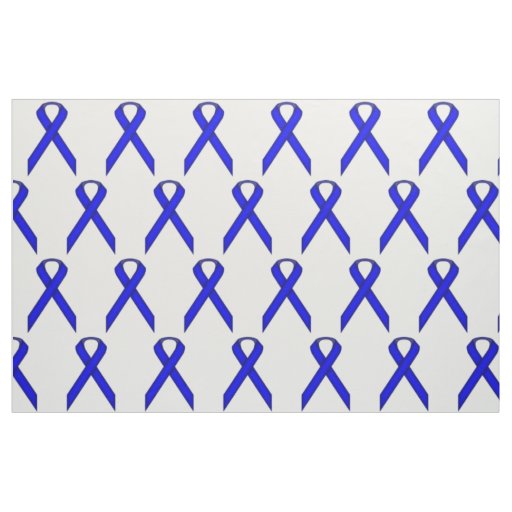Blue Standard Ribbon by Kenneth Yoncich Fabric