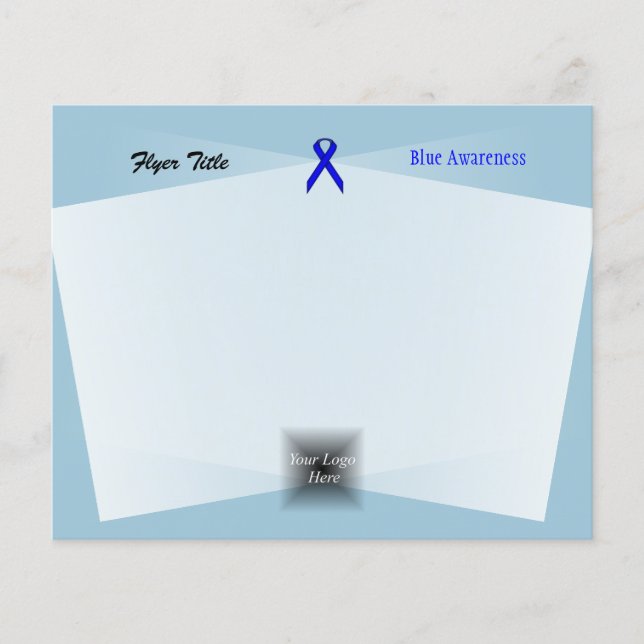 Blue Standard Ribbon by Kenneth Yoncich Flyer (Front)