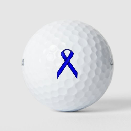 Blue Standard Ribbon by Kenneth Yoncich Golf Balls