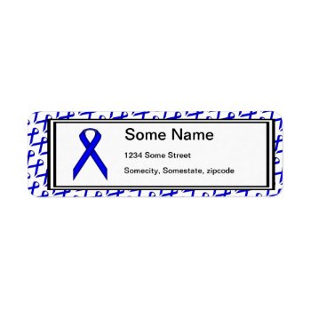 Blue Standard Ribbon By Kenneth Yoncich Label by KennethYoncich at Zazzle