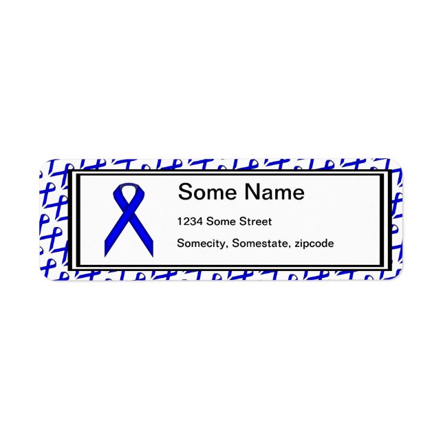 Blue Standard Ribbon by Kenneth Yoncich Label (Front)