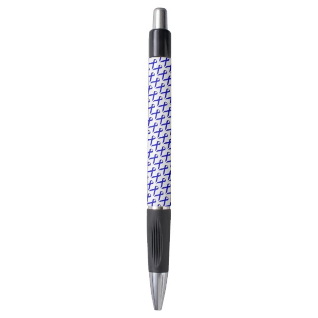 Blue Standard Ribbon by Kenneth Yoncich Pen (Front Vertical)
