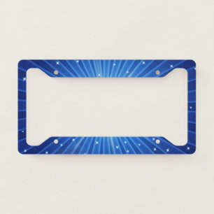 Blue Star Accent - Star Licence Plate Frame