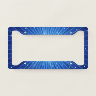 Blue Star Accent - Star Licence Plate Frame