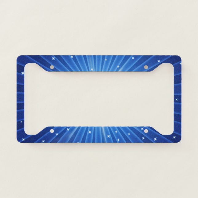 Blue Star Accent - Star Licence Plate Frame (Front)