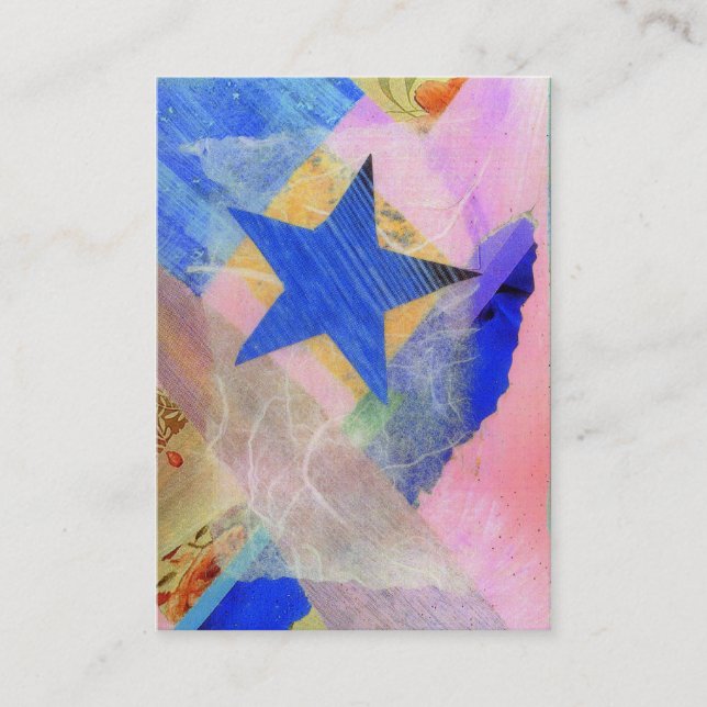 Blue Star ACEO artist trading card (Front)