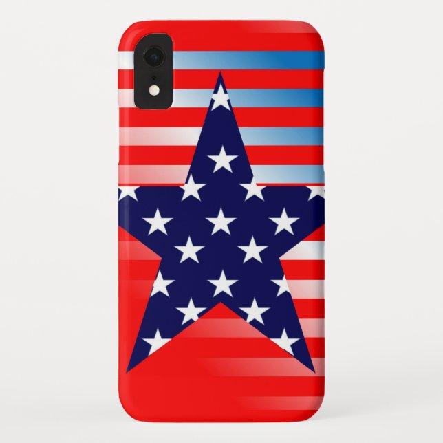 Blue Star American Flag Case-Mate iPhone Case (Back)