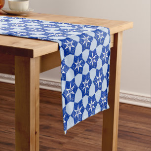 Blue Star Art Holiday Cloth Table Runner