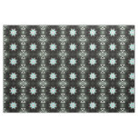 blue star-burst feathers fabric