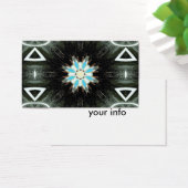 blue star-burst geometric (Desk)
