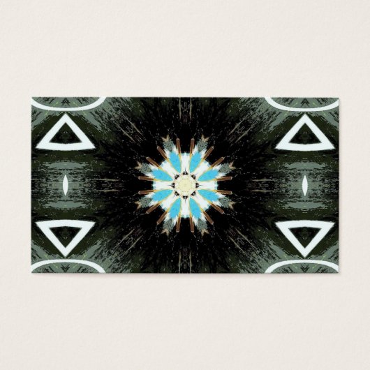 blue star-burst geometric (Front)