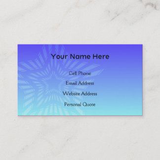 Blue Star Business Card Template