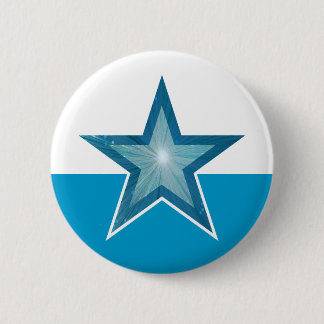 Blue Star button blue white