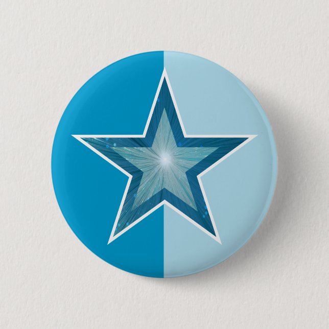 Blue Star button purple two tone (Front)