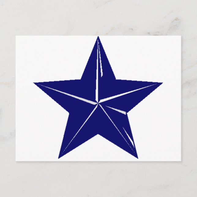 Blue Star design for any purpose!! Postcard (Front)