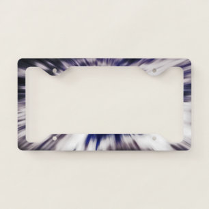 Blue Star Explosion License Plate Frame