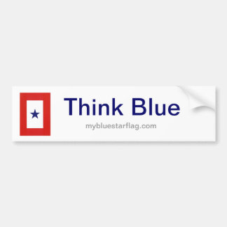 Blue Star Flag bumper sticker