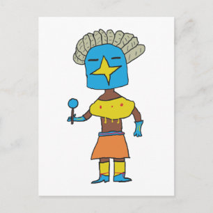 Blue Star Kachina Postcard