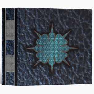 blue star leather binder