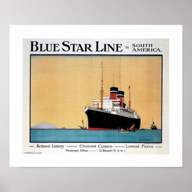 Blue Star Line Poster (Front)