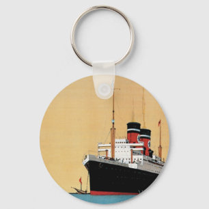 Blue Star Liner Keychain