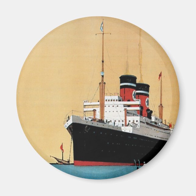 Blue Star Liner Magnet (Front)