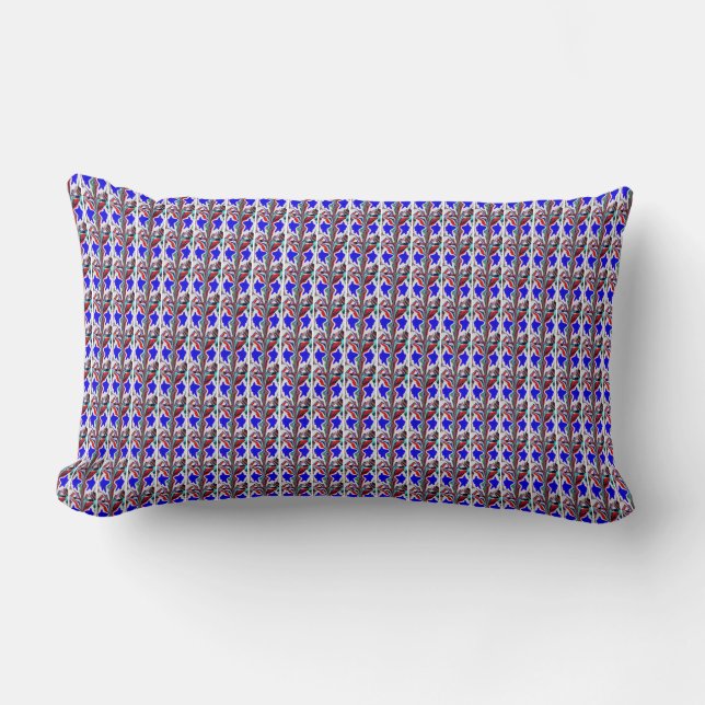 Blue star lumbar pillow (Front)