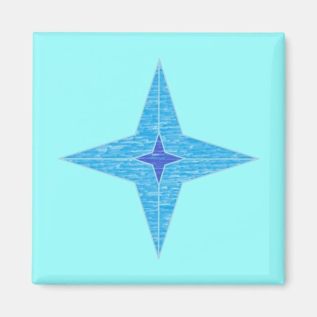 Blue Star Magnet (Front)