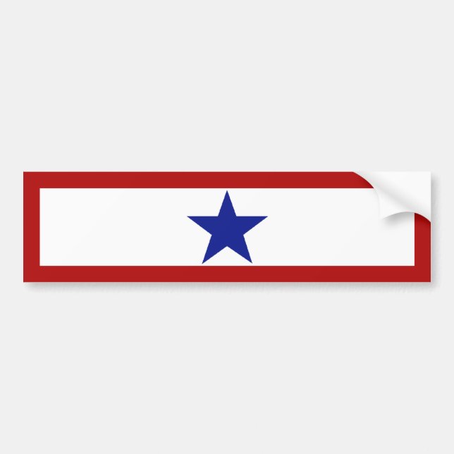 Blue Star Mom Bumper Sticker (Front)