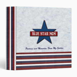 Blue Star Mom Customized Memory Book Binder
