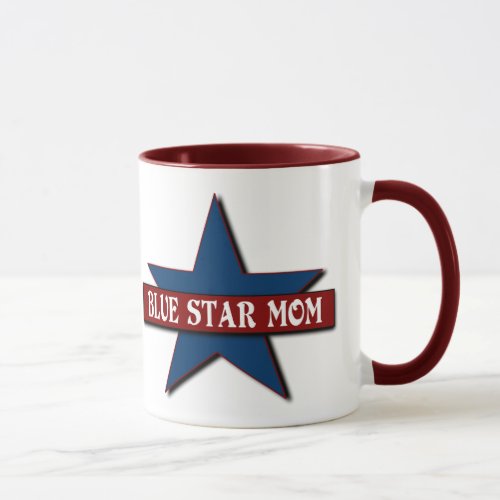 Blue Star Mom Military Family Mug