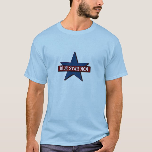Blue Star Mom Military Family T-Shirt (Front)