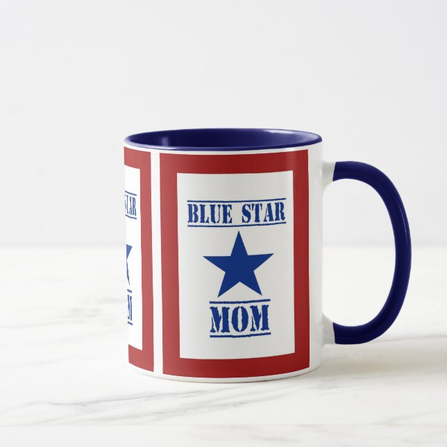 Blue Star Mom Military Mug (Right)