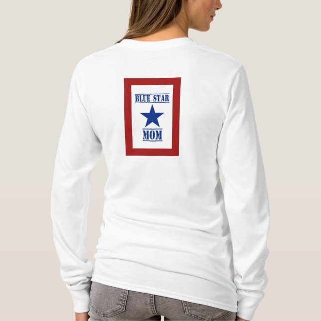 Blue Star Mom Military T-Shirt (Back)