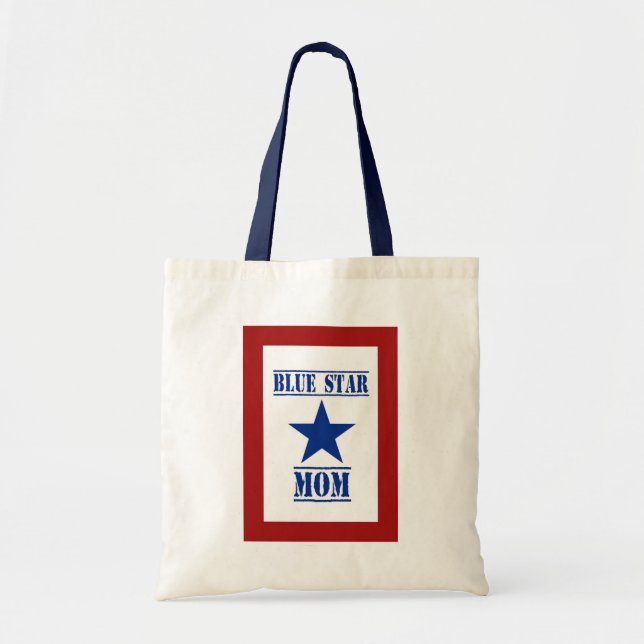 Blue Star Mom Military Tote Bag (Front)