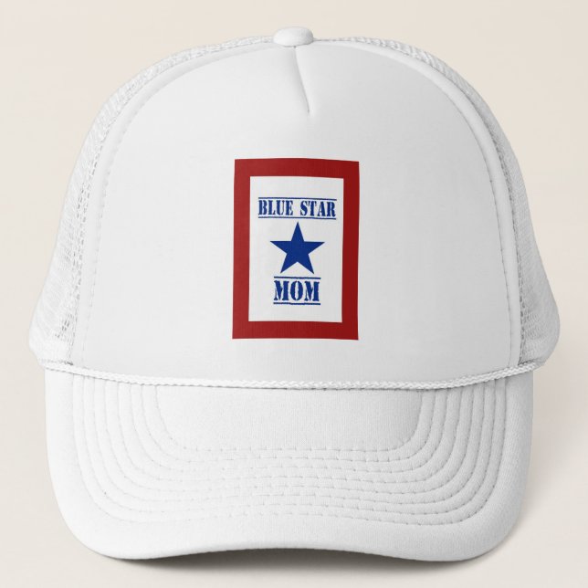 Blue Star Mom Military Trucker Hat (Front)