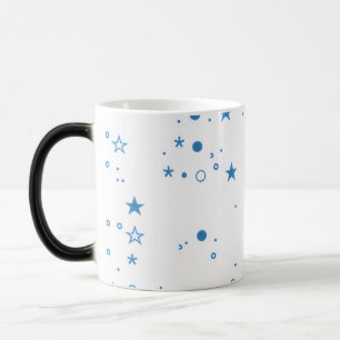 Blue Star Mug, Starry Night Coffee Cup, Celestial Color Morph Mug