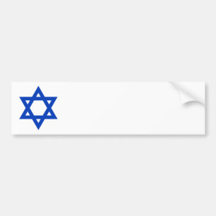 Blue Star of David Bumper Sticker