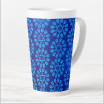 Blue Star Of David Hanukkah Latte Mug<br><div class="desc">*Customize by resizing tiled image.</div>