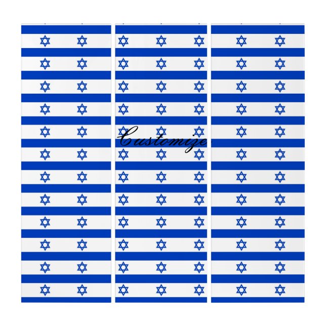 blue star of david striped Thunder_Cove Triptych (Front)