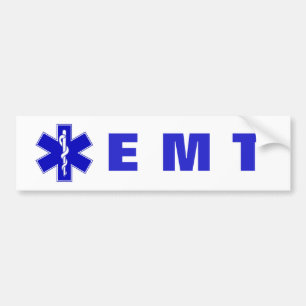 Blue Star of Life EMS Decal