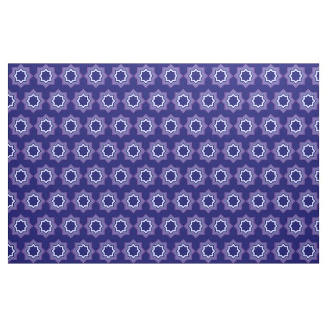 Blue Star Pattern Fabric (Yard)