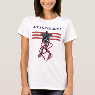Blue Star Ribbon Air Force Mom T-Shirt