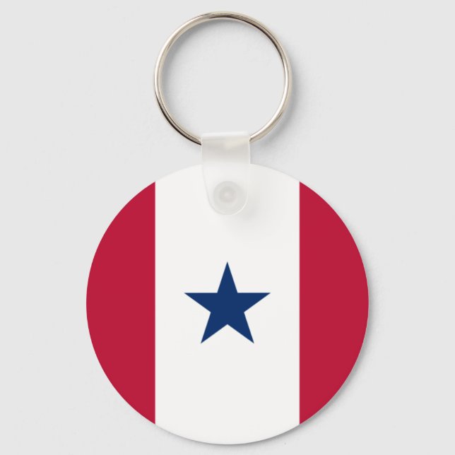 Blue Star Service, United States flag Keychain (Front)