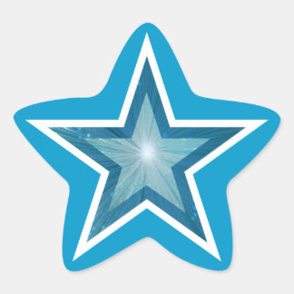 Blue Star star-shape sticker blue