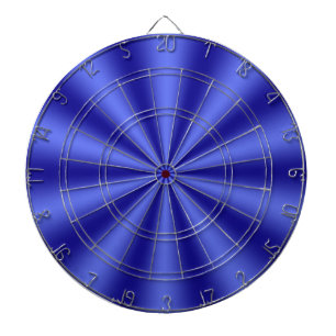 Blue Starburst Dartboard With Darts